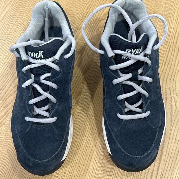 RYKA CATALYST Blue Suede Walking Shoe Size 7w 7 Wide Comfortable Sneaker - Picture 5 of 8